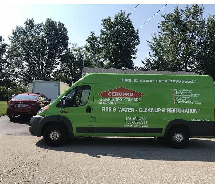 SERVPRO vehicle in parking lot