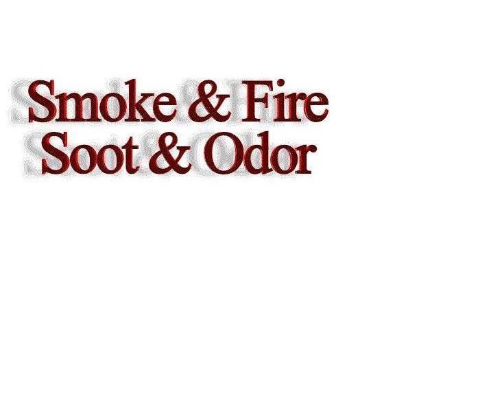 Illustration of Words: Smoke Fire Soot Odor